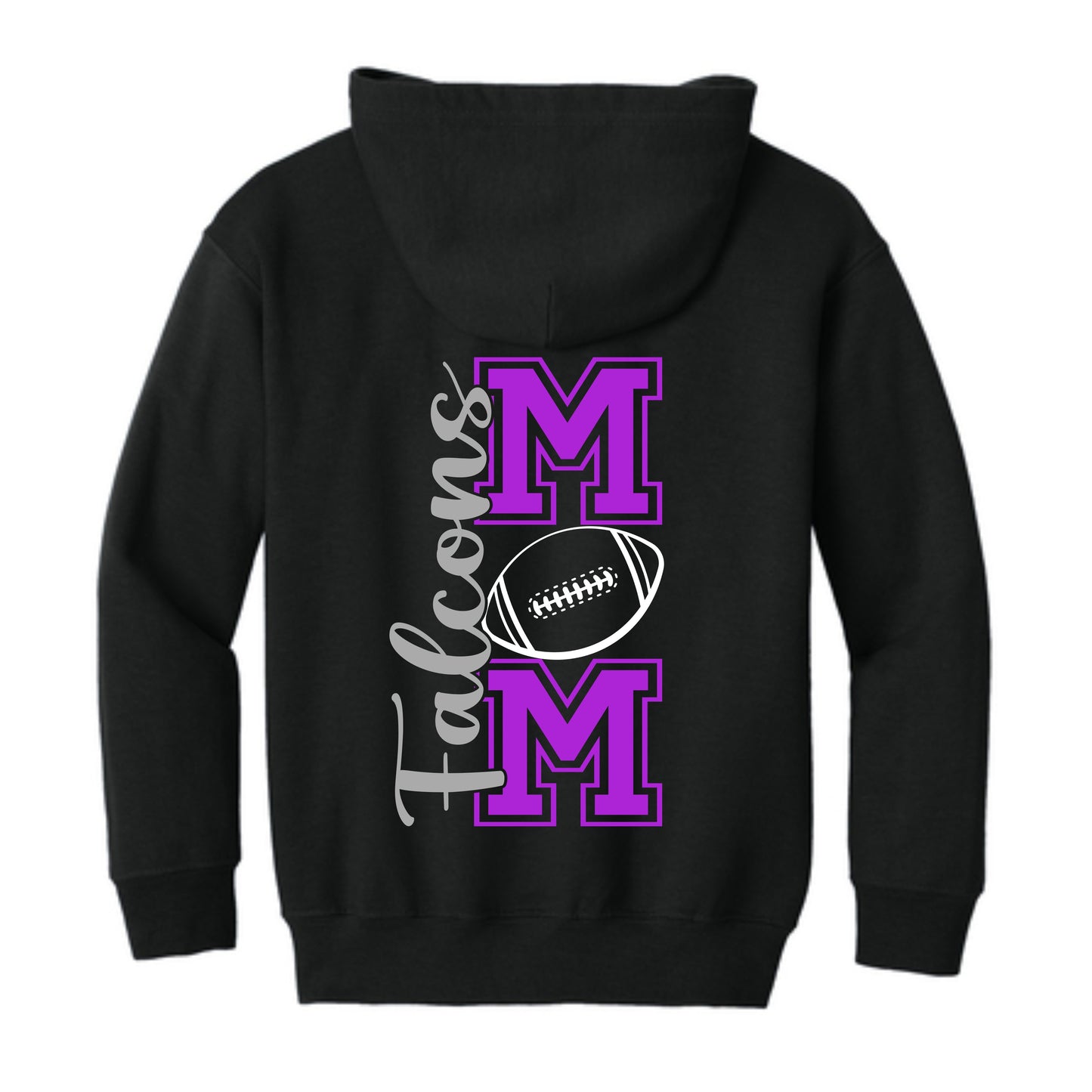 Falcons Football Mom Zip Up Sweatshirt