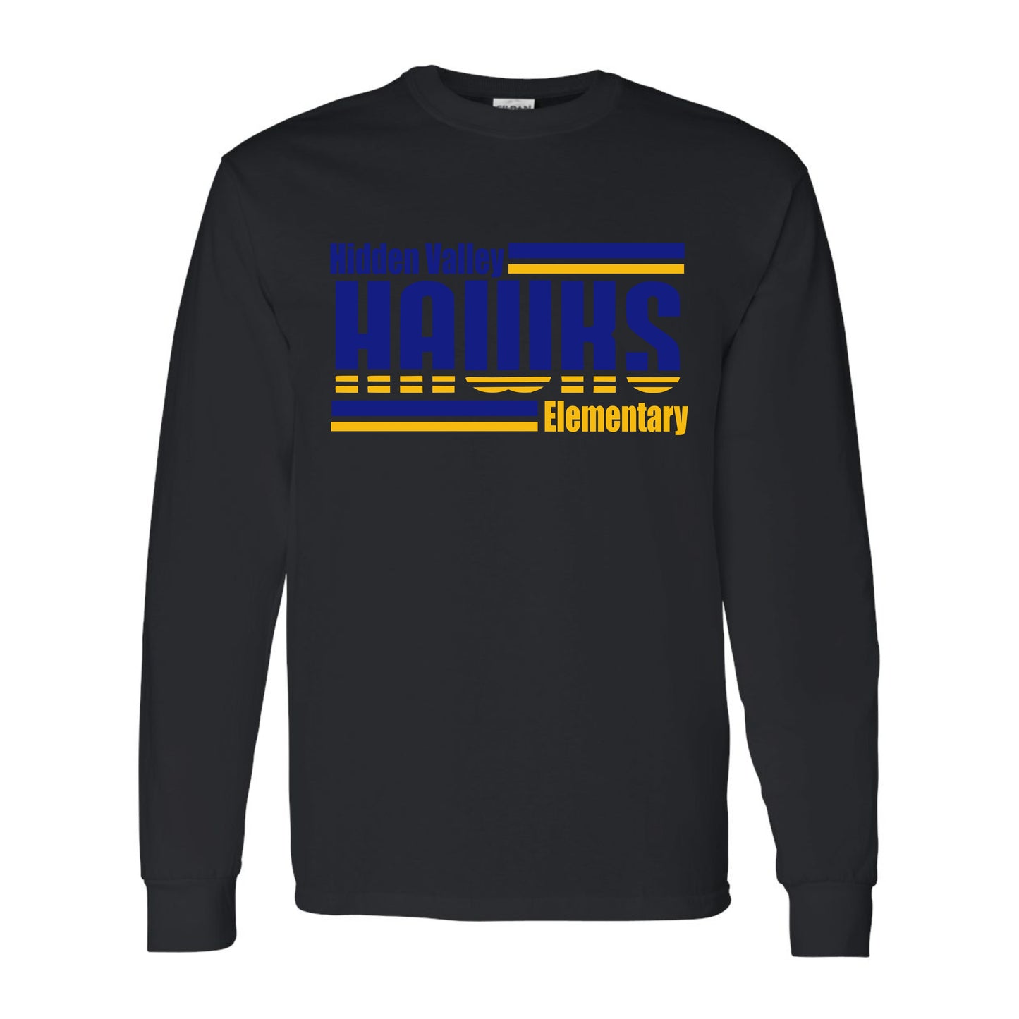 Hidden Valley Hawks Horizontal Lines Long Sleeve Shirt