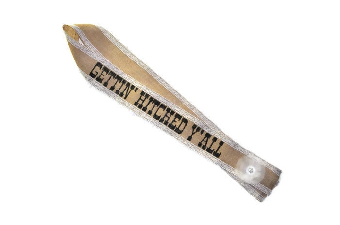 country bachelorette sash