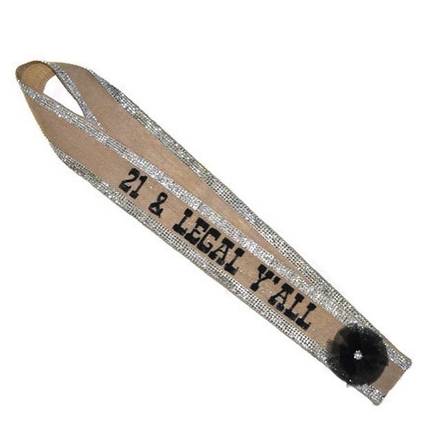 21st birthday sash