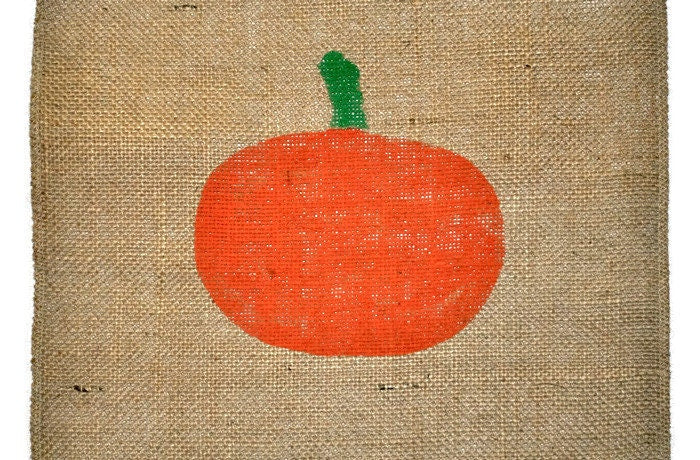 Halloween burlap table runner