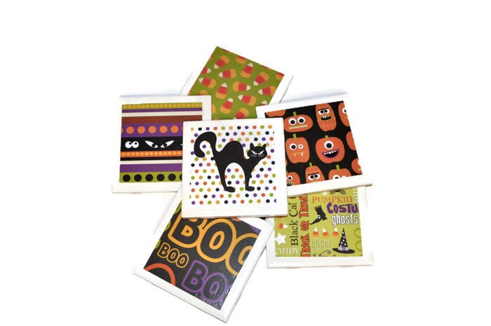 black cat coasters