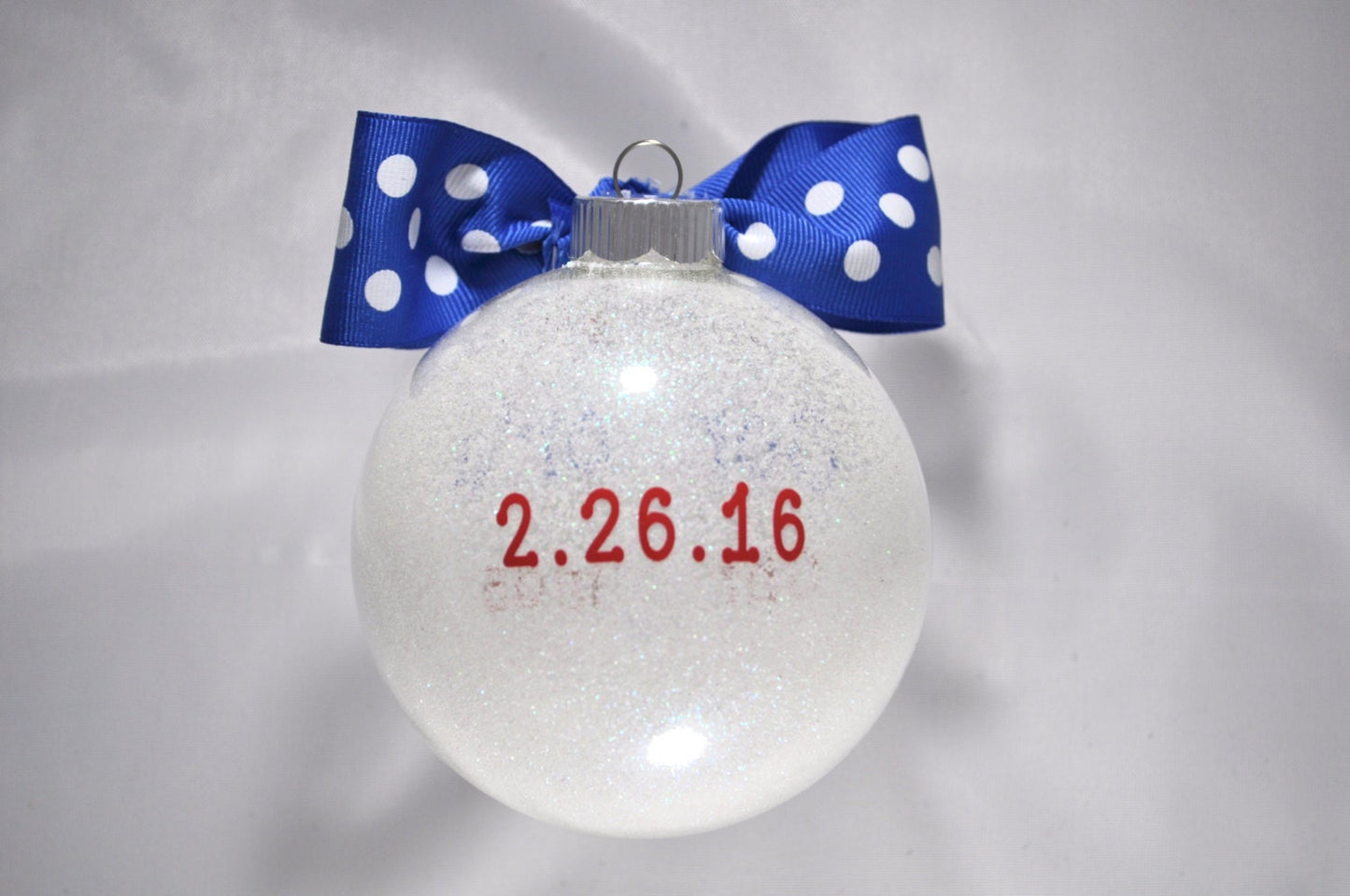 Christmas glitter ornament