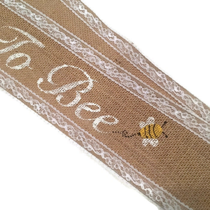 rustic bride to be sash