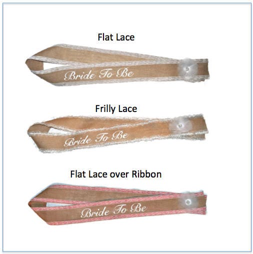 burlap sash
