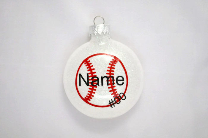 Personalized Baseball Ornament