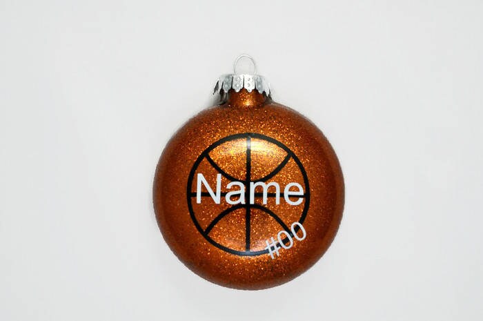 Basketball ornament personalized