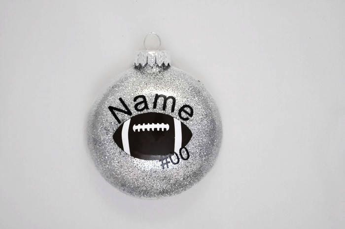 personalized football ornament