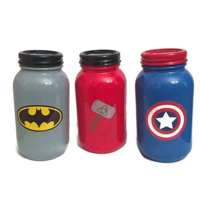 superhero piggy bank