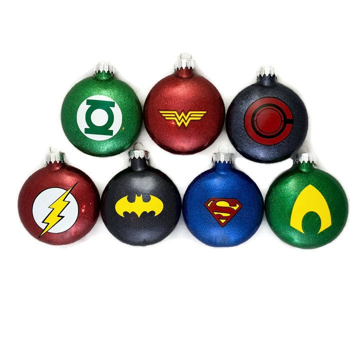 Superhero ornament set