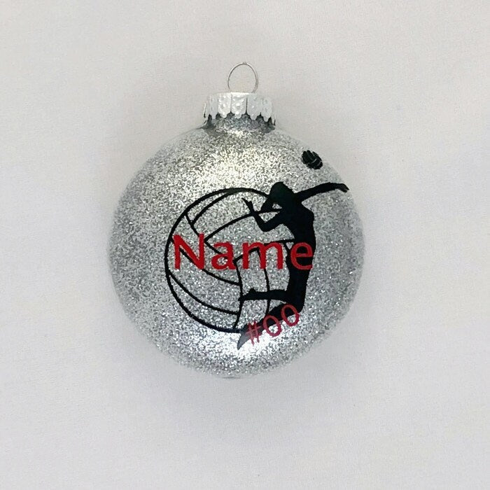 Volleyball ornament personalized