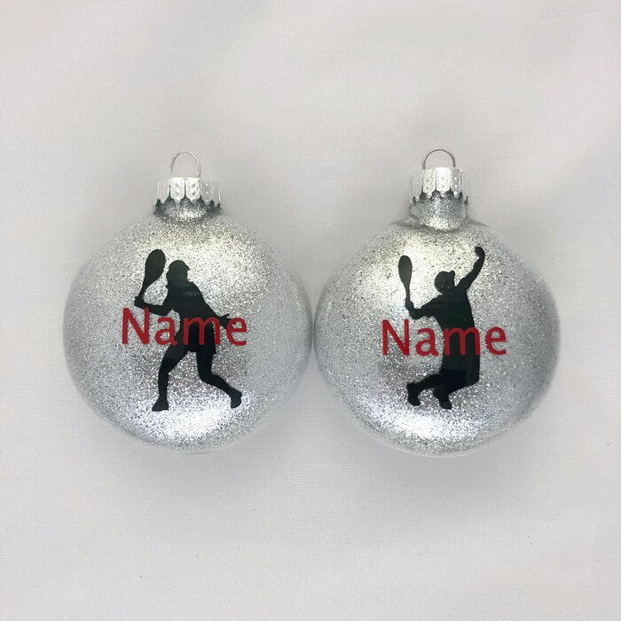 tennis ornaments personalized