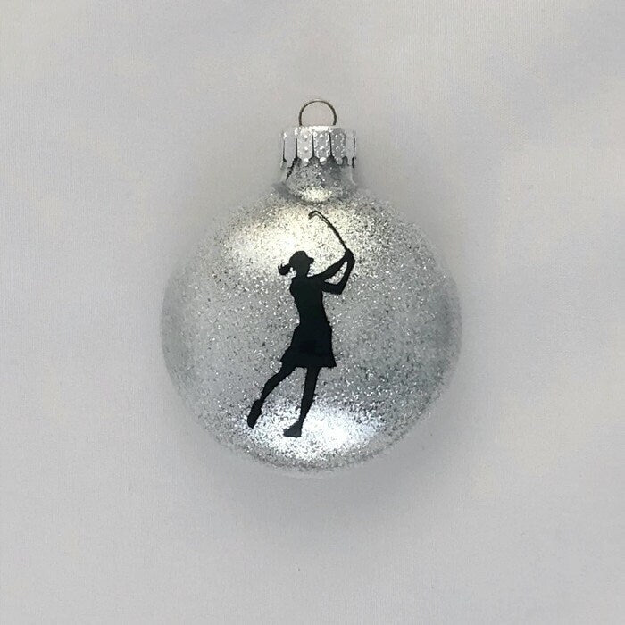 golf girl ornament