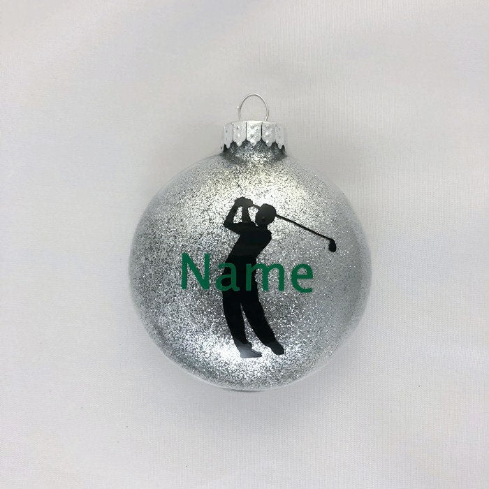 personalized golf boy ornament