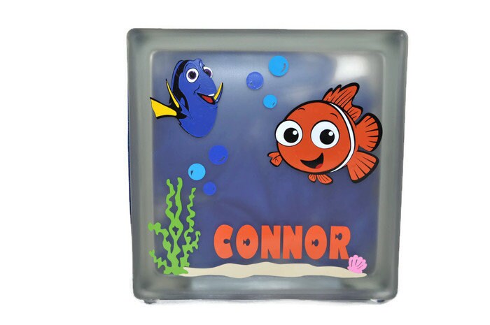 finding nemo glass block
