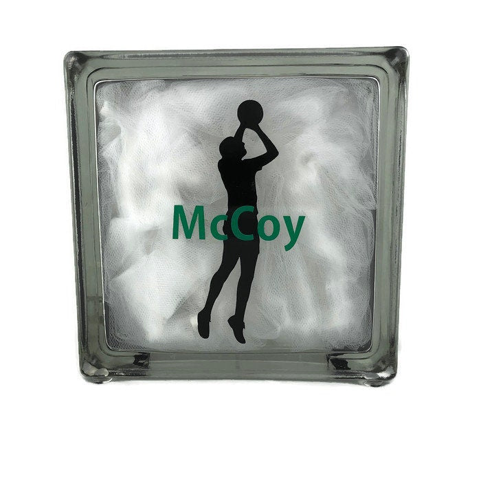 sports glass block night lights