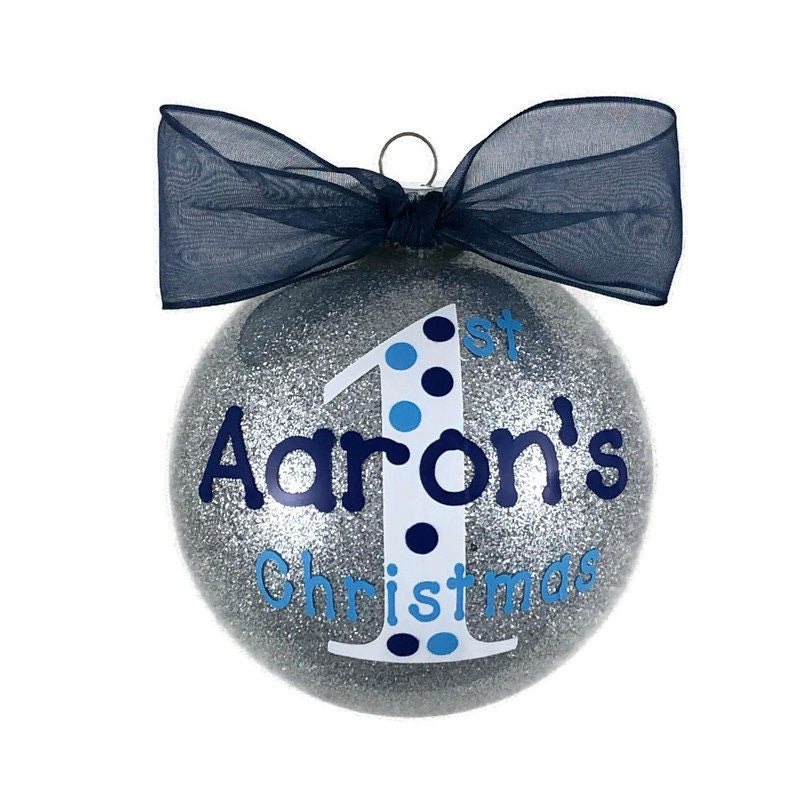 glass baby first christmas ornament