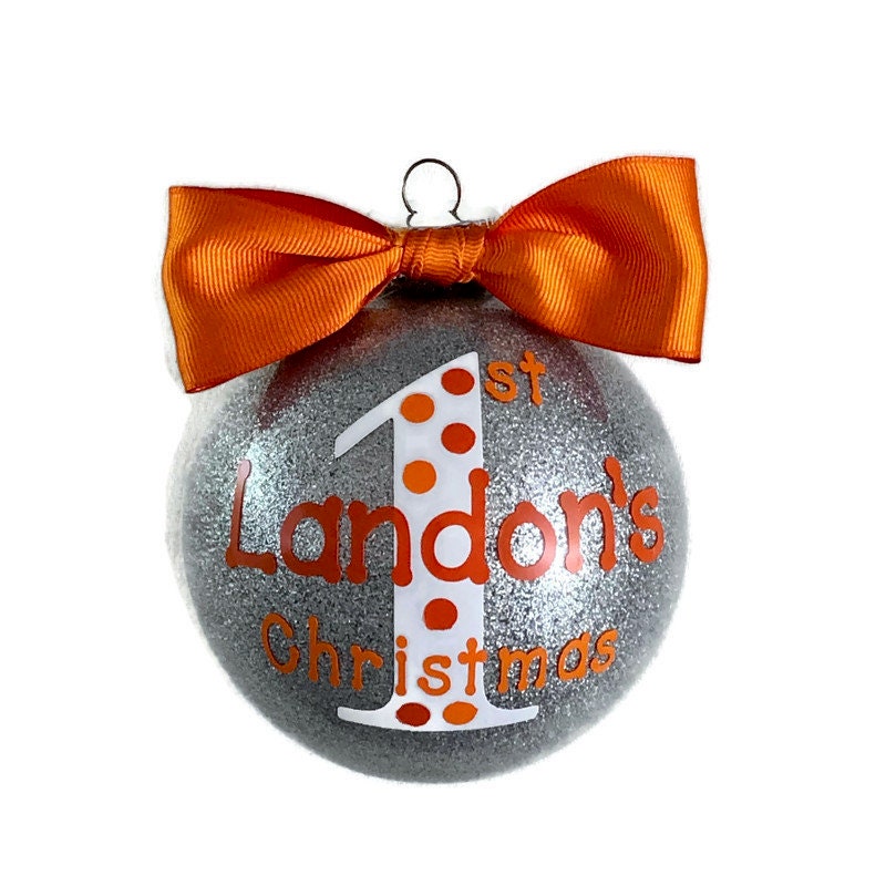 baby boys first christmas ornament
