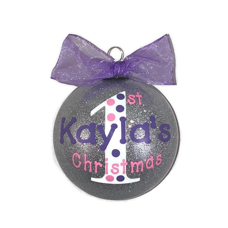 first christmas ornament baby girl