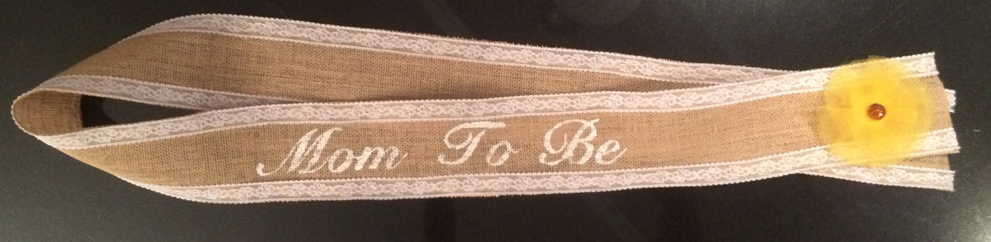 burlap baby shower