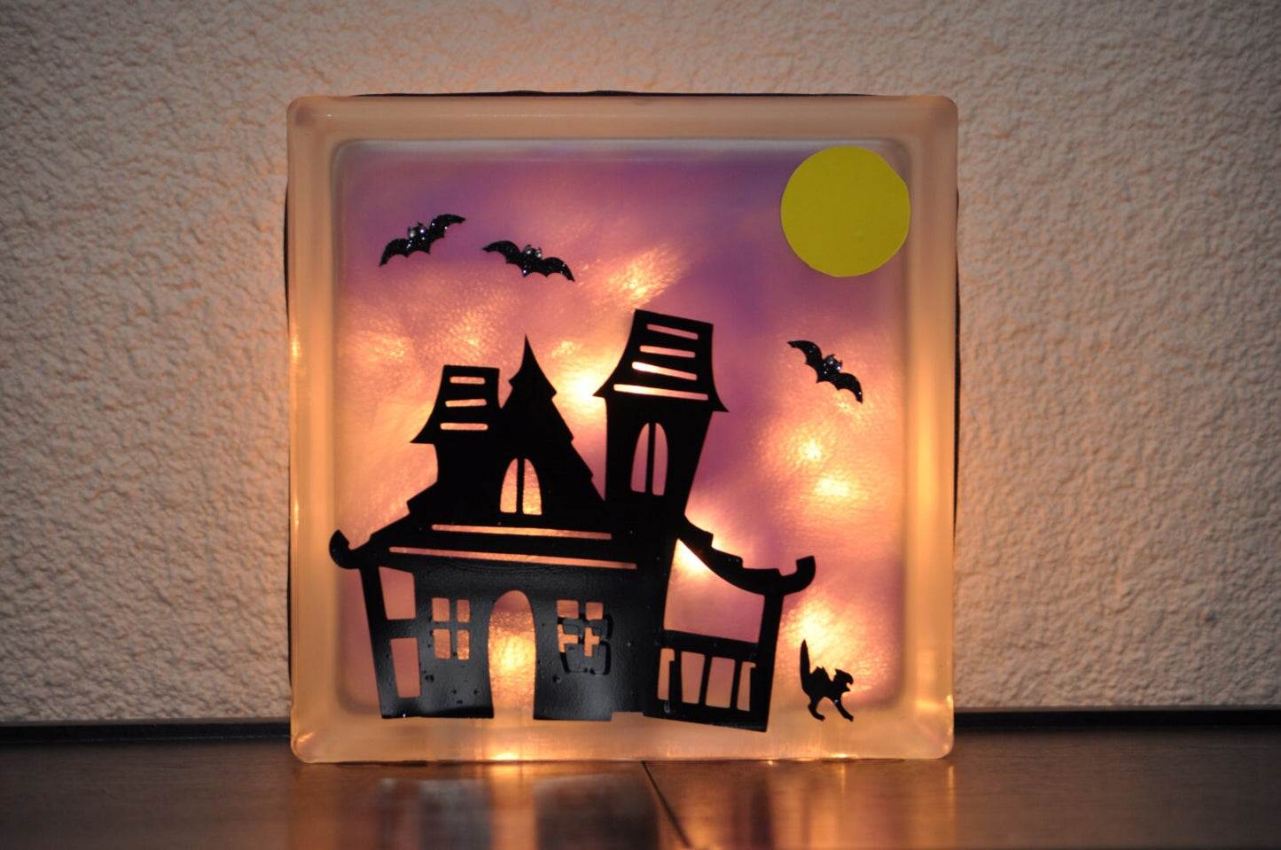 Halloween Glass Block