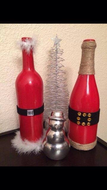 Santa Wine Bottles