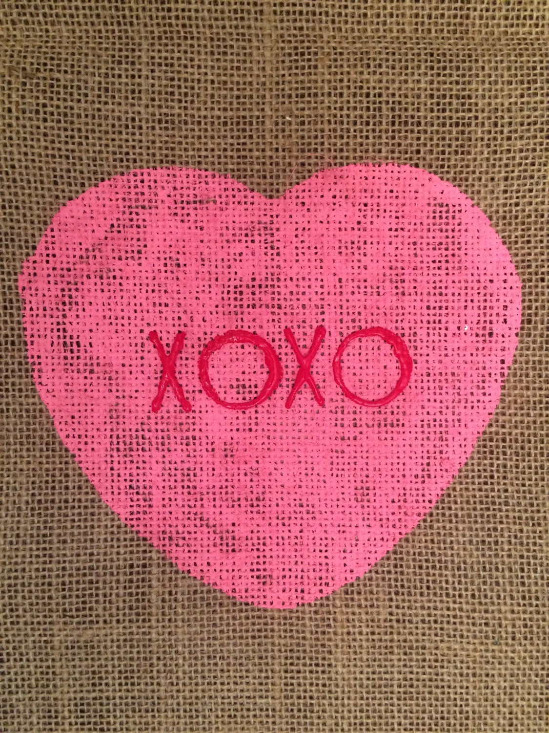 heart table runner