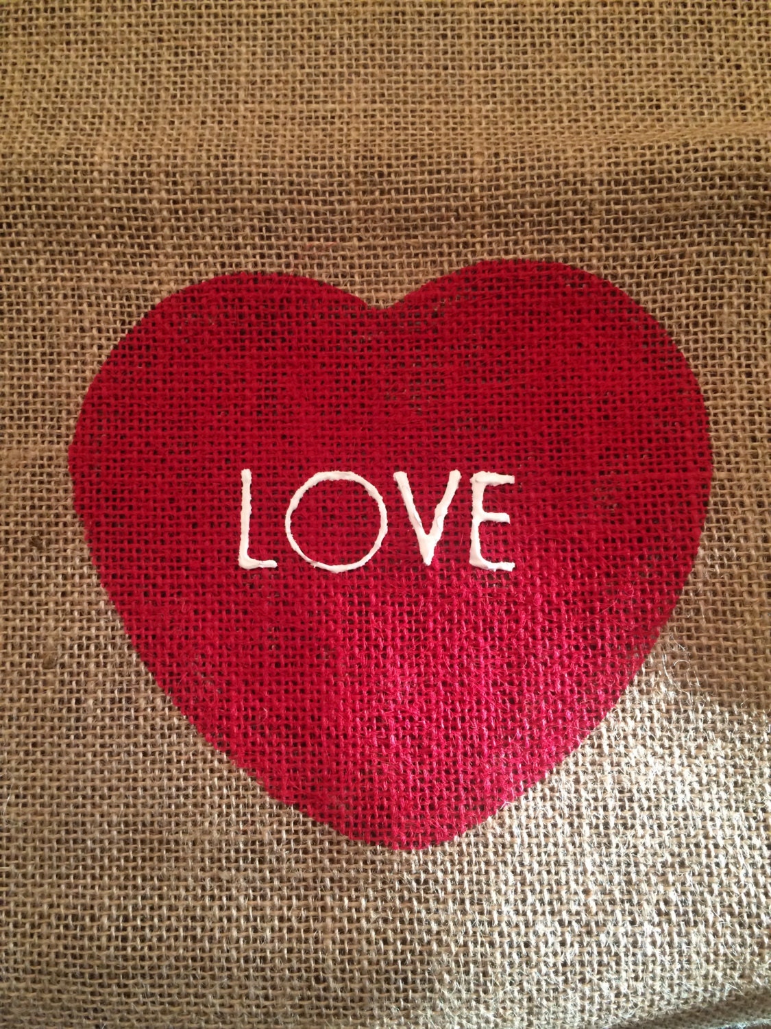 burlap table runner