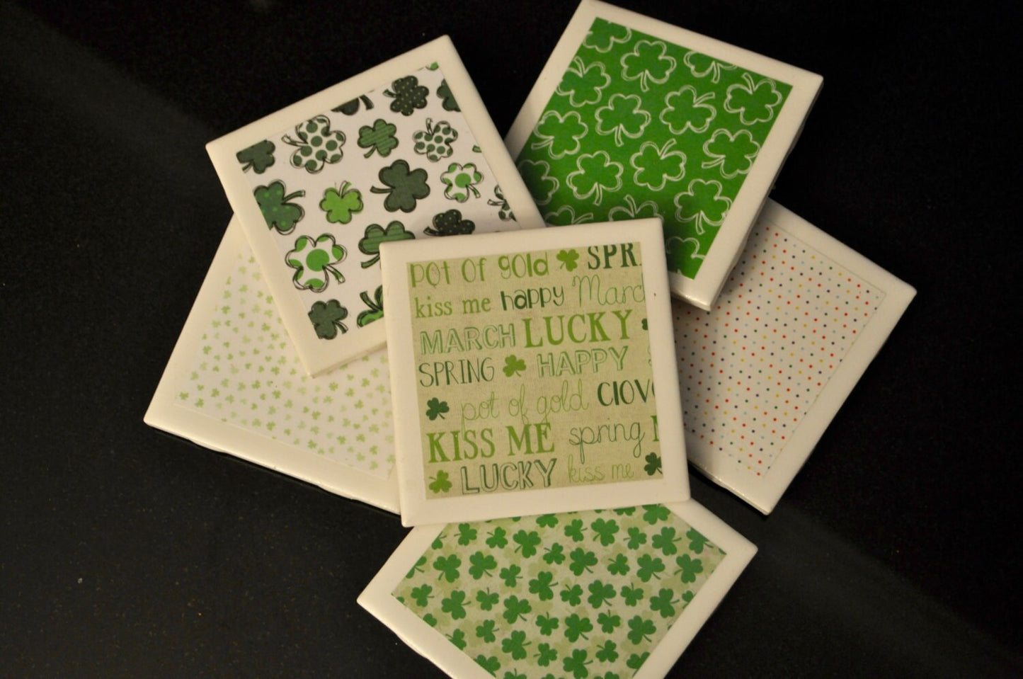 shamrock coasters