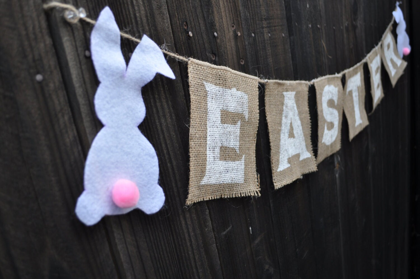 easter burlap banners