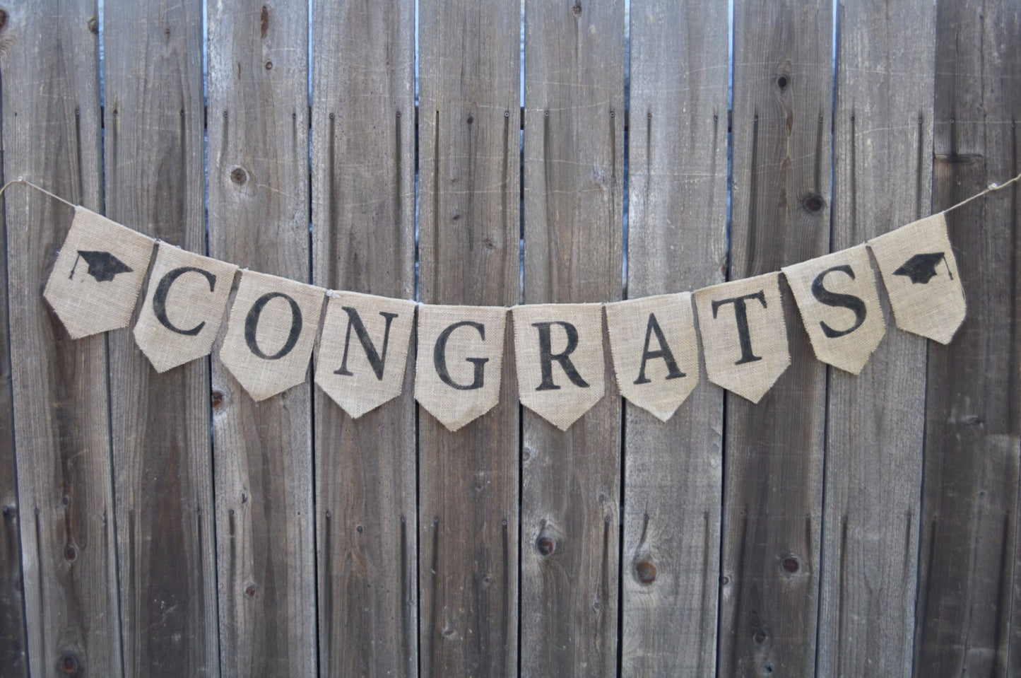 graduation burlap banner