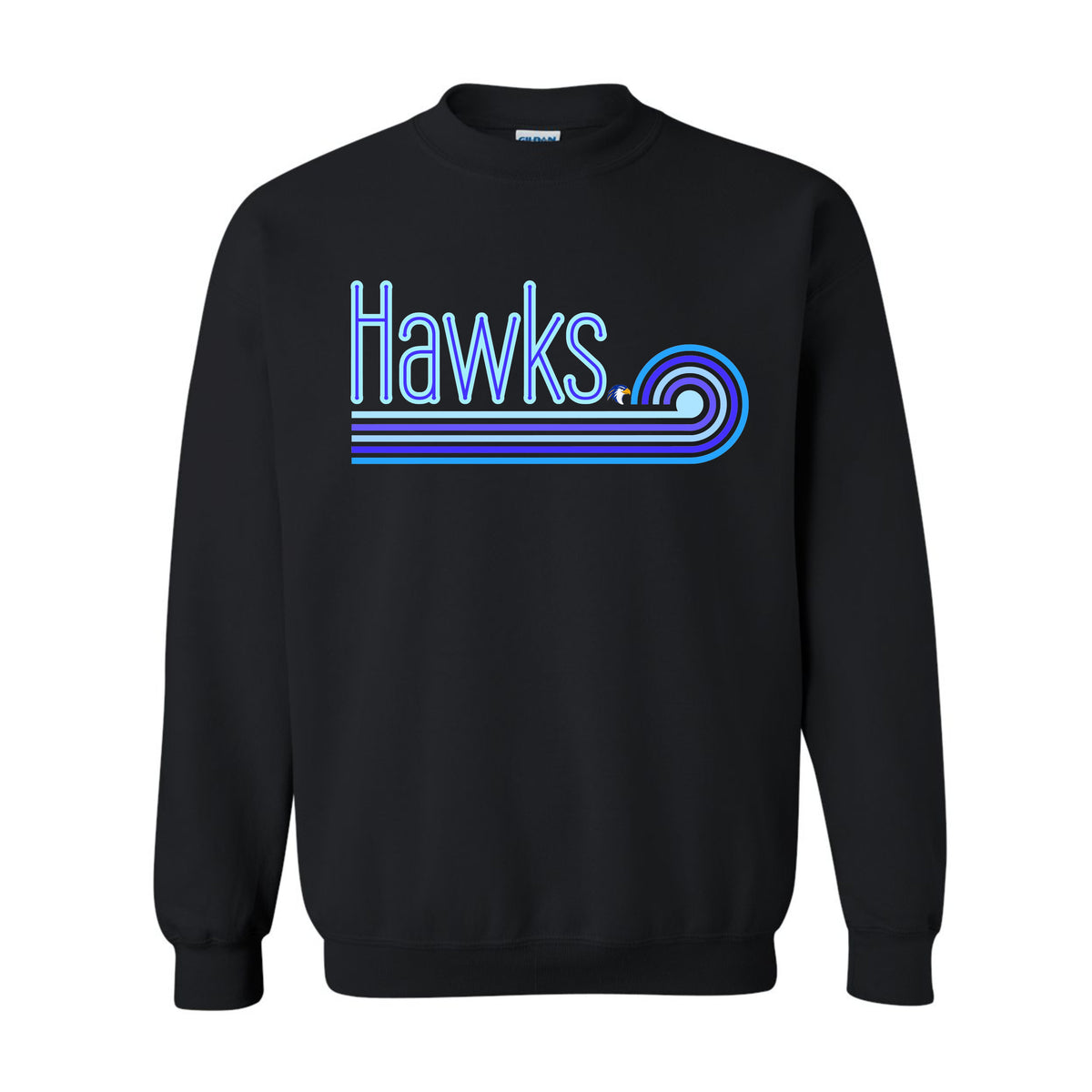 Hidden Valley Hawks Blue Wave Crewneck Sweatshirt