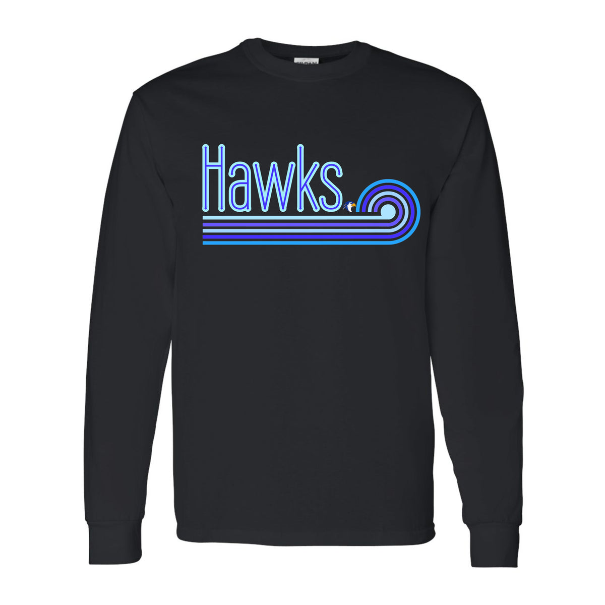 Hidden Valley Hawks Blue Wave Long Sleeve Shirt