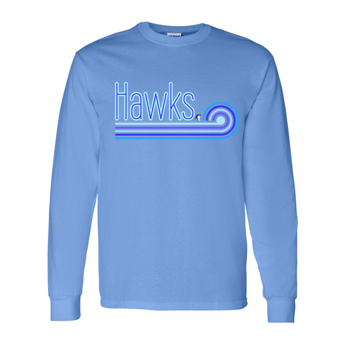 Hidden Valley Hawks Blue Wave Long Sleeve Shirt