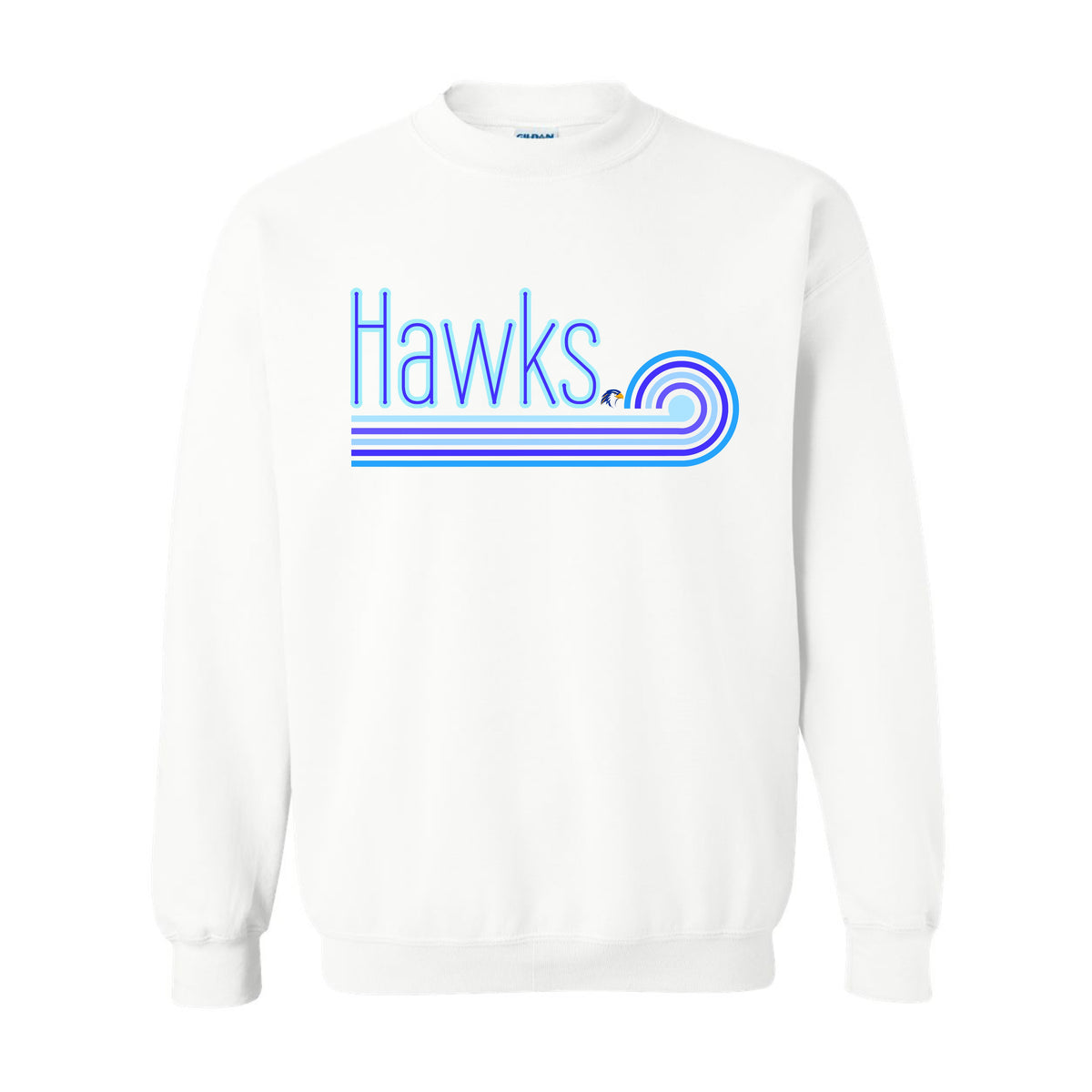 Hidden Valley Hawks Blue Wave Crewneck Sweatshirt