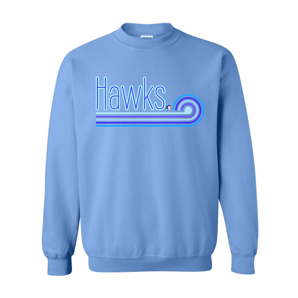 Hidden Valley Hawks Blue Wave Crewneck Sweatshirt