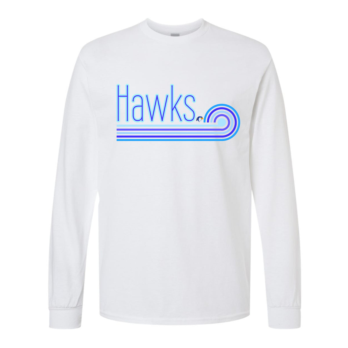 Hidden Valley Hawks Blue Wave Long Sleeve Shirt
