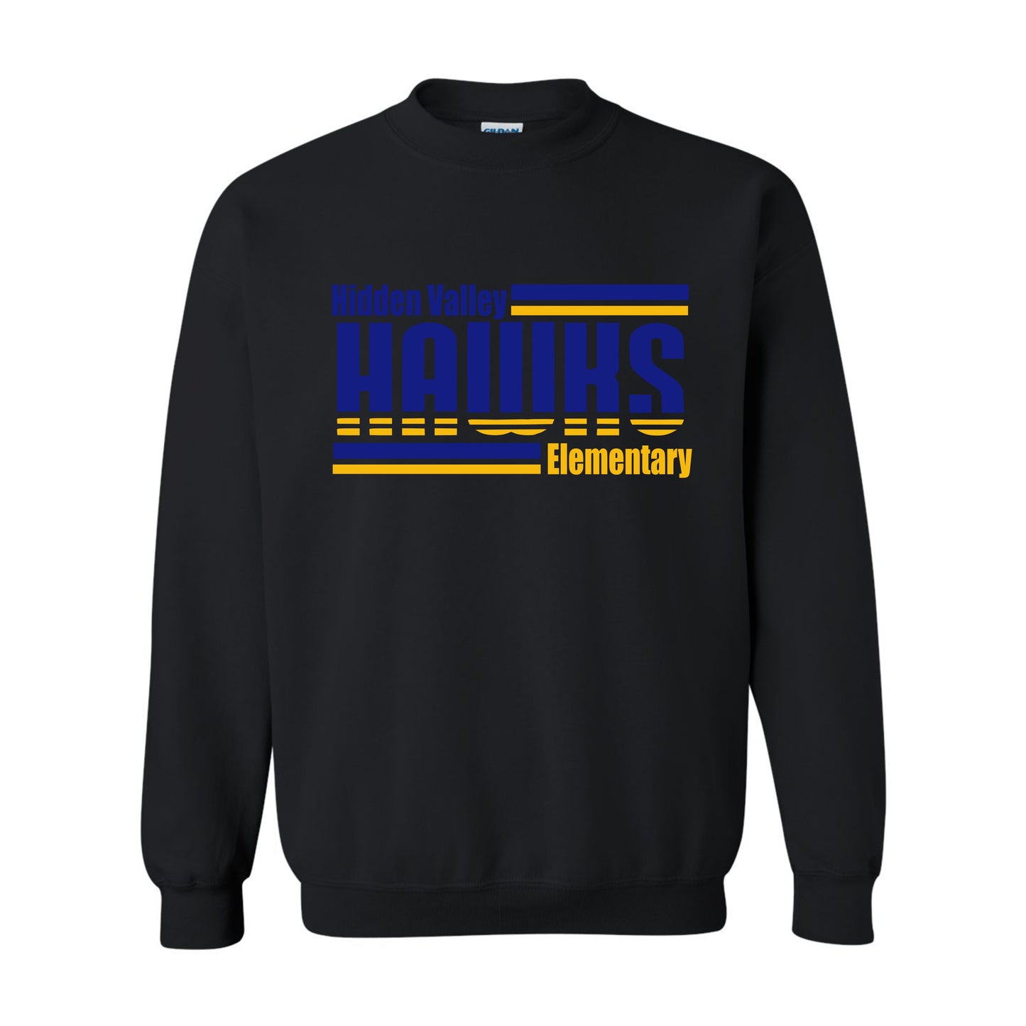 Hidden Valley Hawks Horizontal Stripes Crewneck Sweatshirt