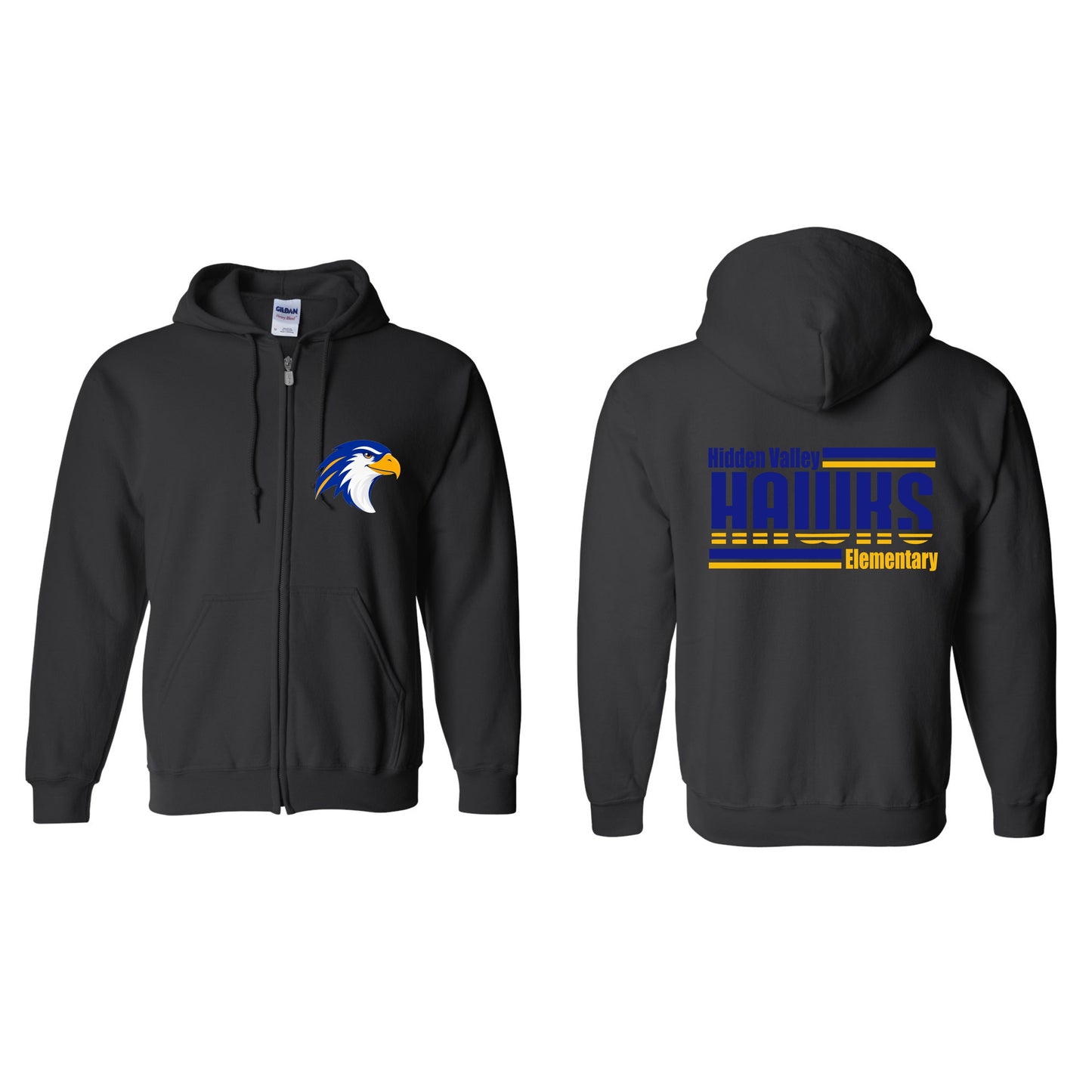 Hidden Valley Horizontal Lines Zip Up