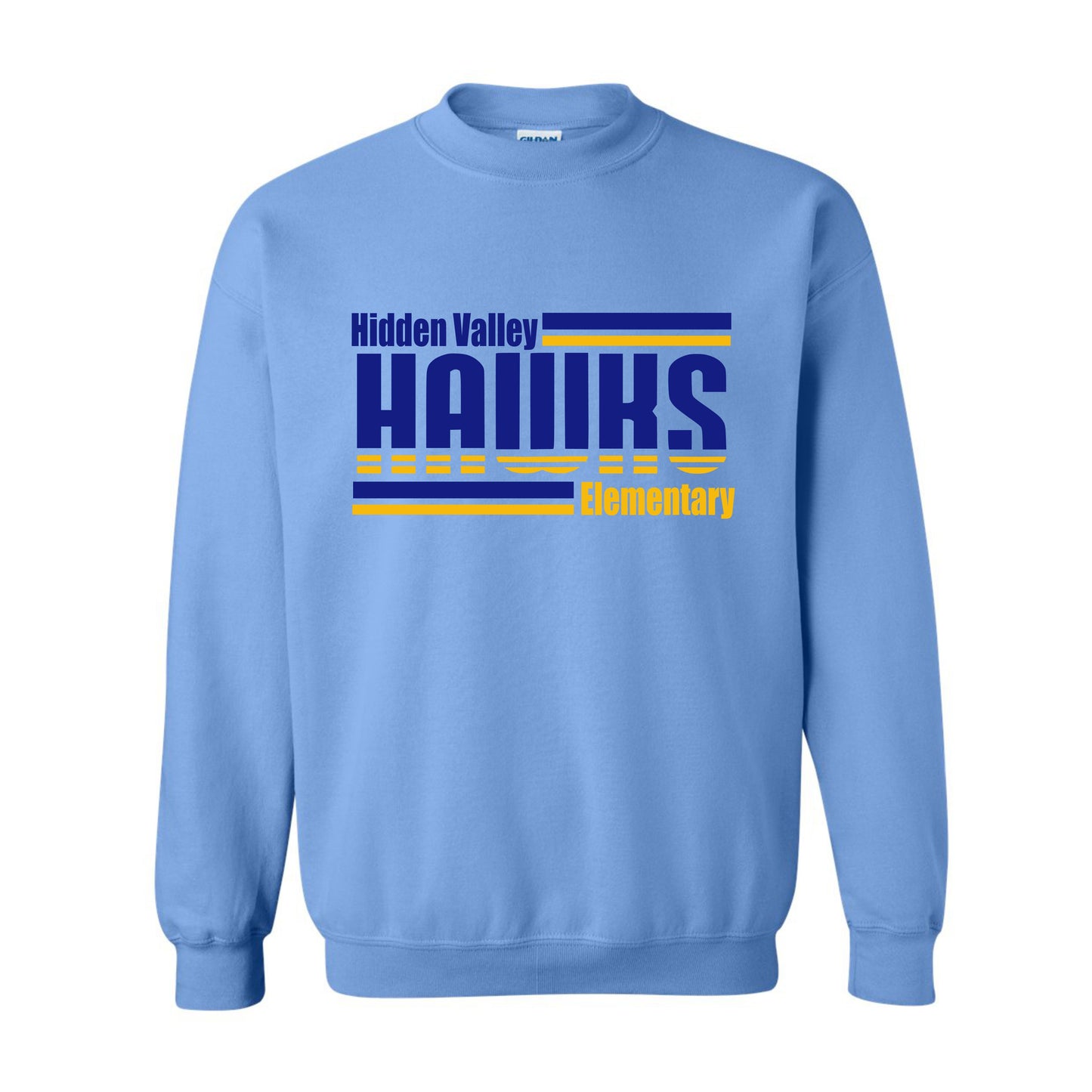Hidden Valley Hawks Horizontal Stripes Crewneck Sweatshirt
