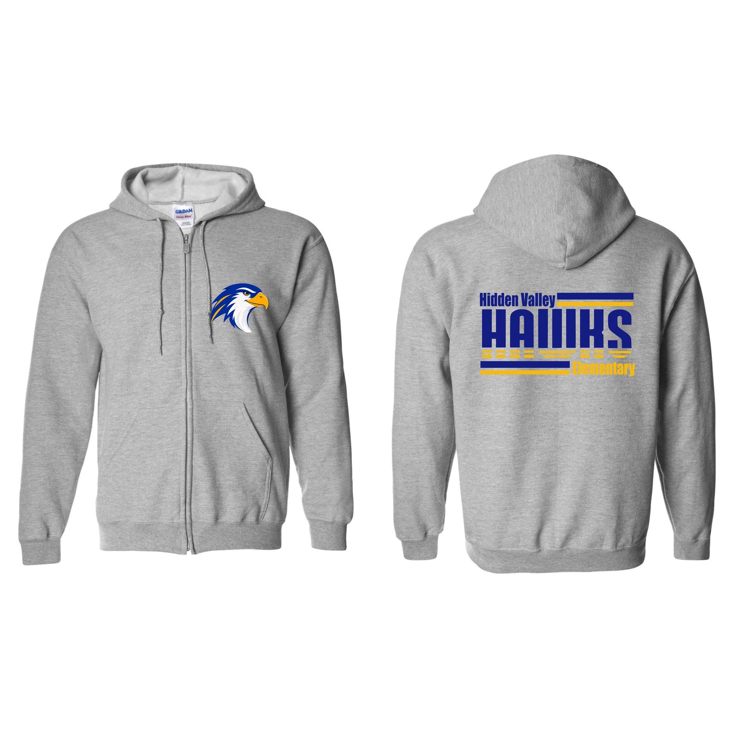 Hidden Valley Horizontal Lines Zip Up