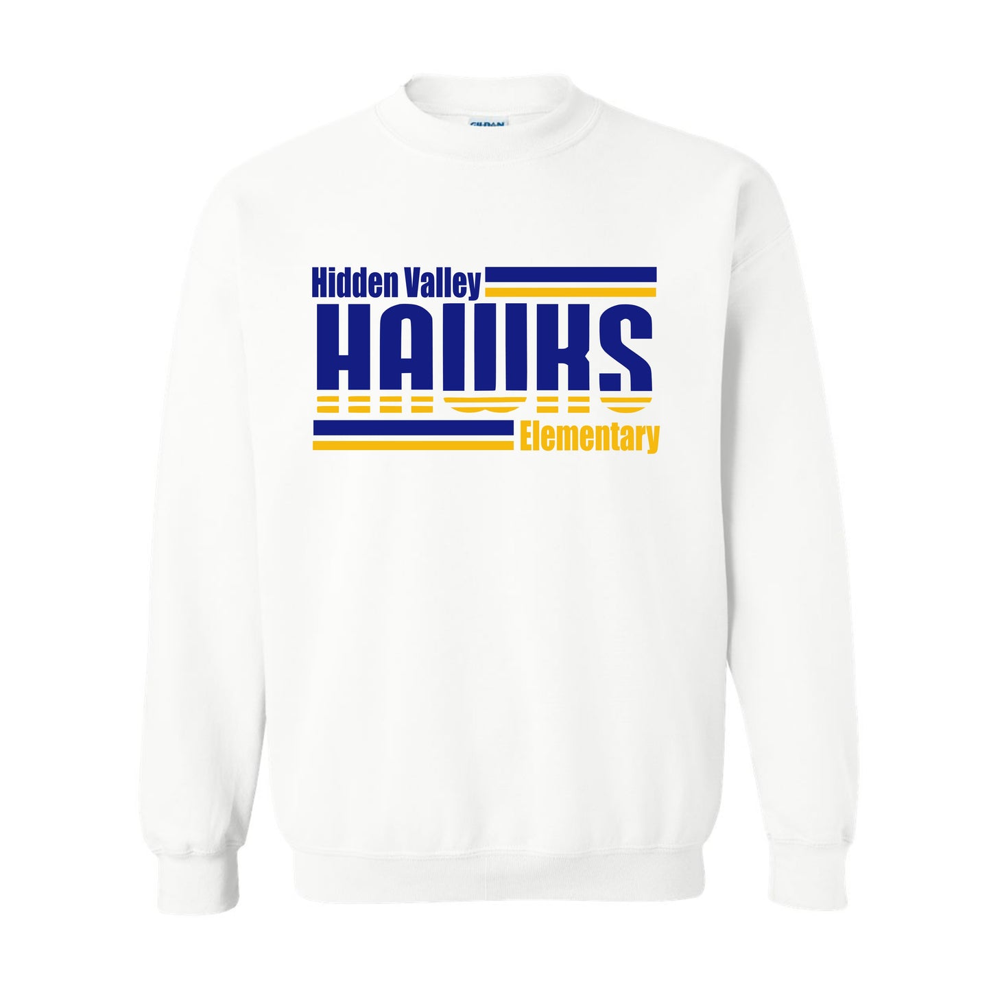Hidden Valley Hawks Horizontal Stripes Crewneck Sweatshirt