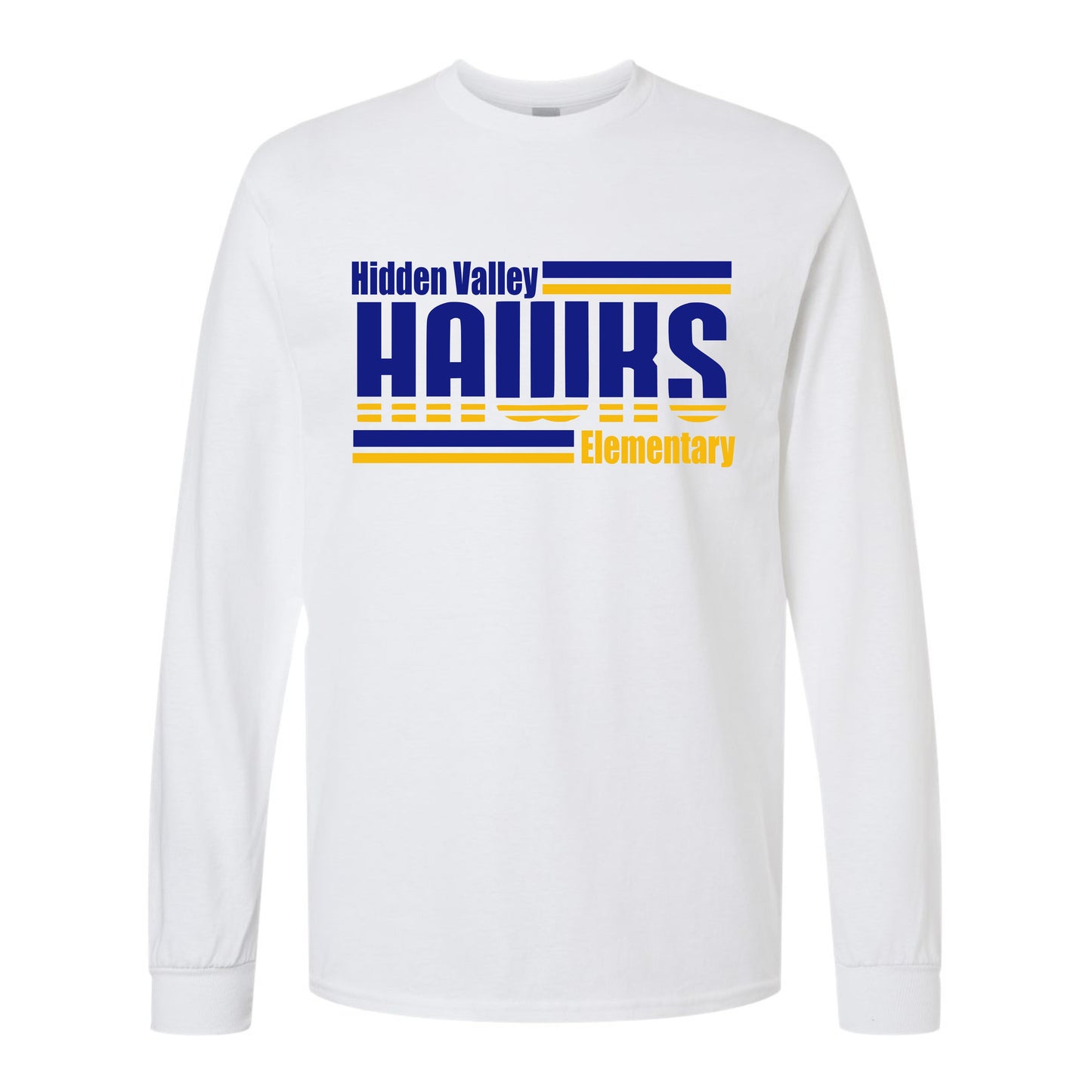 Hidden Valley Hawks Horizontal Lines Long Sleeve Shirt