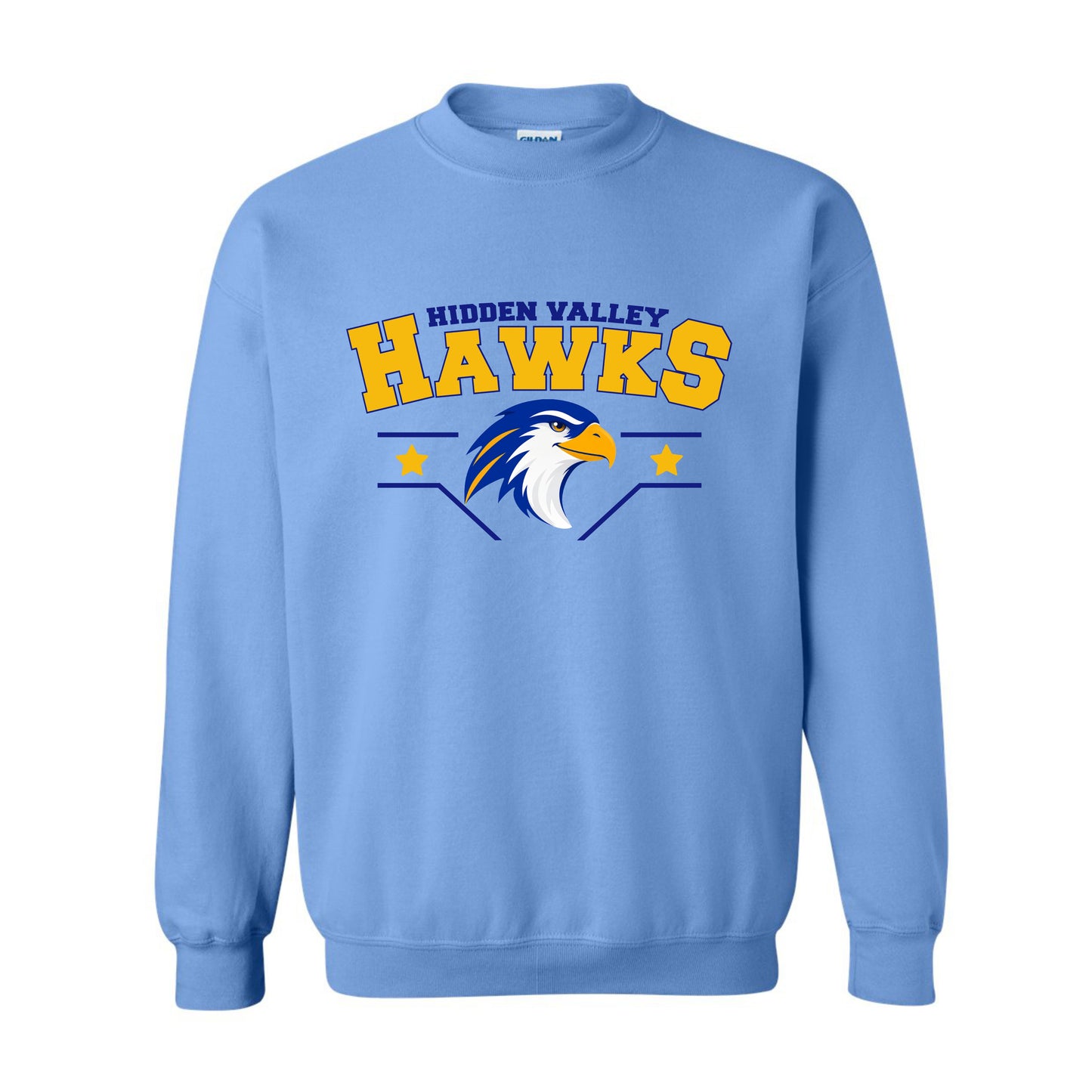 Hidden Valley Hawks Mascot Crewneck Sweatshirt