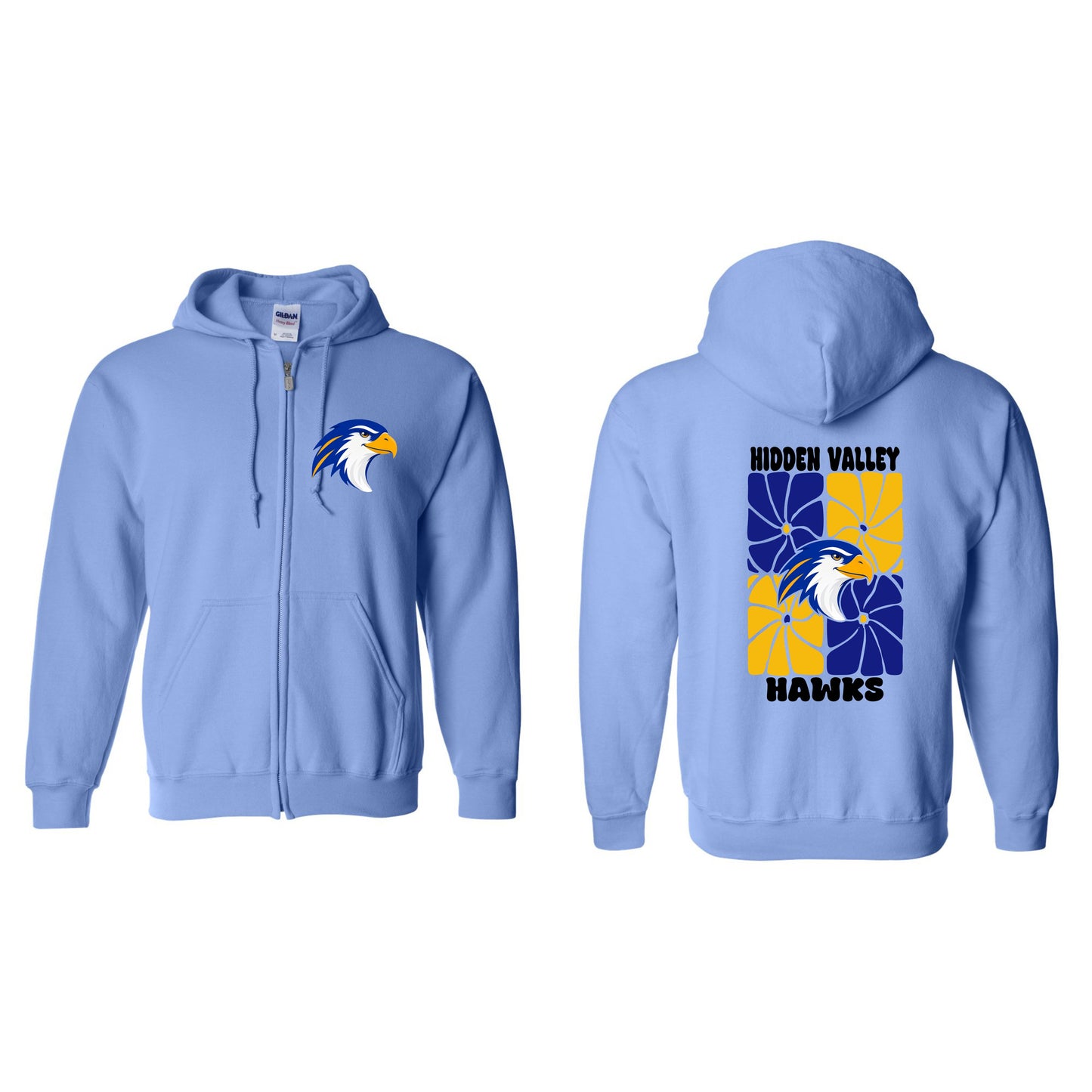 Hidden Valley Retro Flowers Zip Up