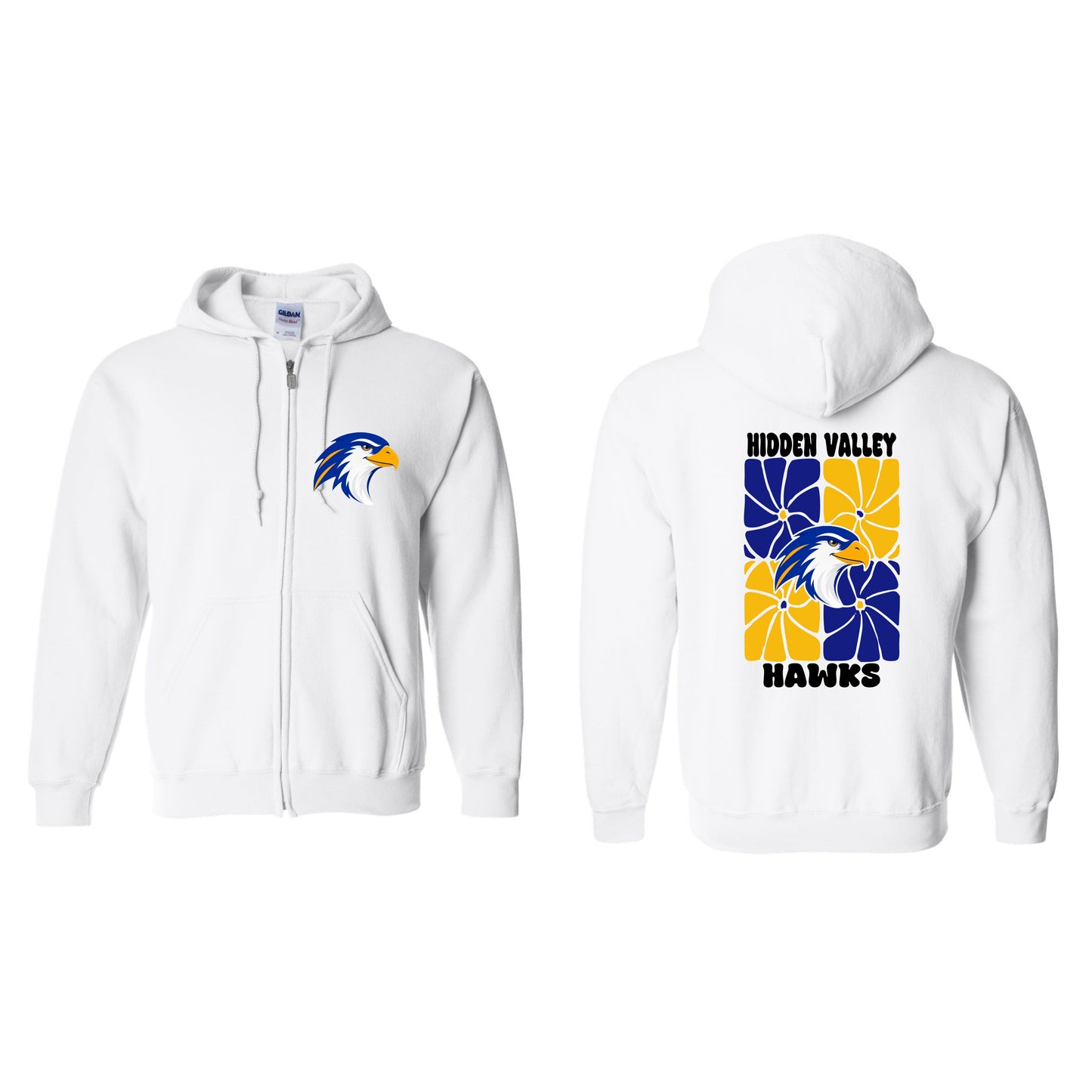 Hidden Valley Retro Flowers Zip Up