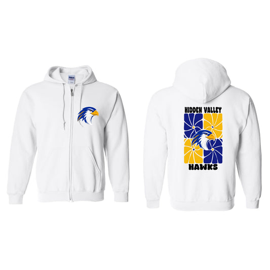 Hidden Valley Retro Flowers Zip Up