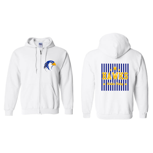 Hidden Valley Vertical Lines Retro Zip Up