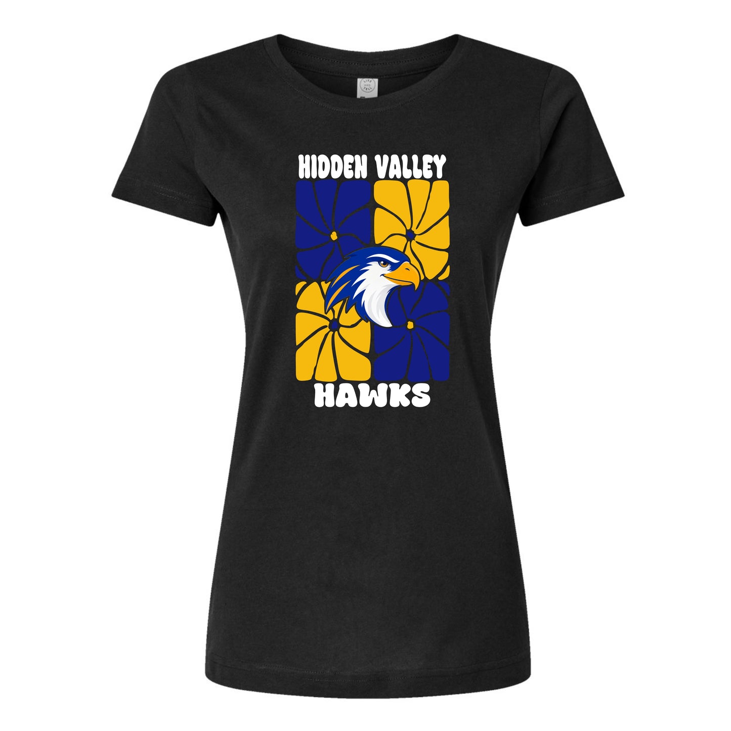 Hidden Valley Hawks Retro Flowers Women’s Shirt