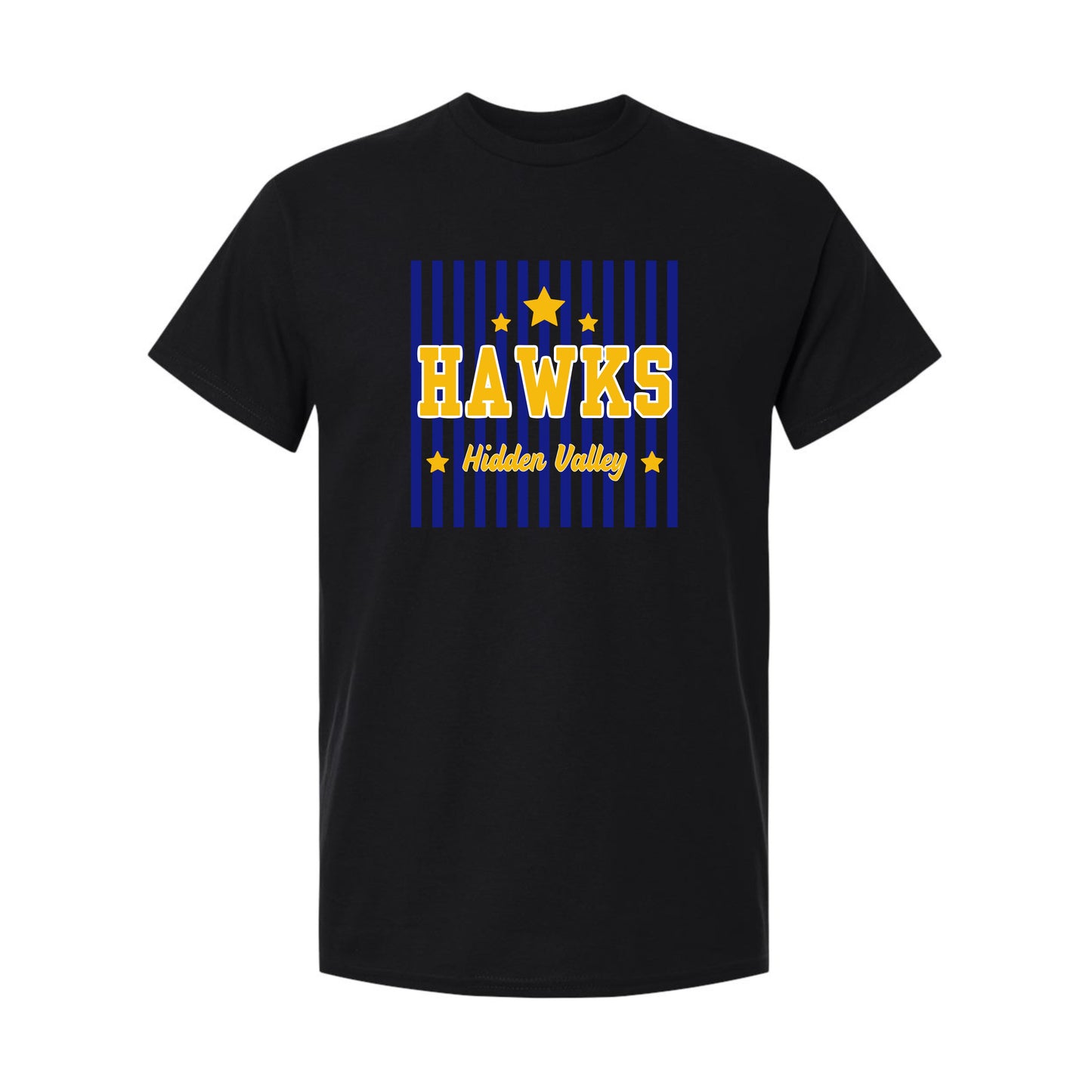 Hidden Valley Hawks Vertical Lines Retro Shirt
